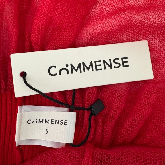 Commense Mock Neck Pleated Panel Sweater Dress NWT, Size S - Picture 15 of 17